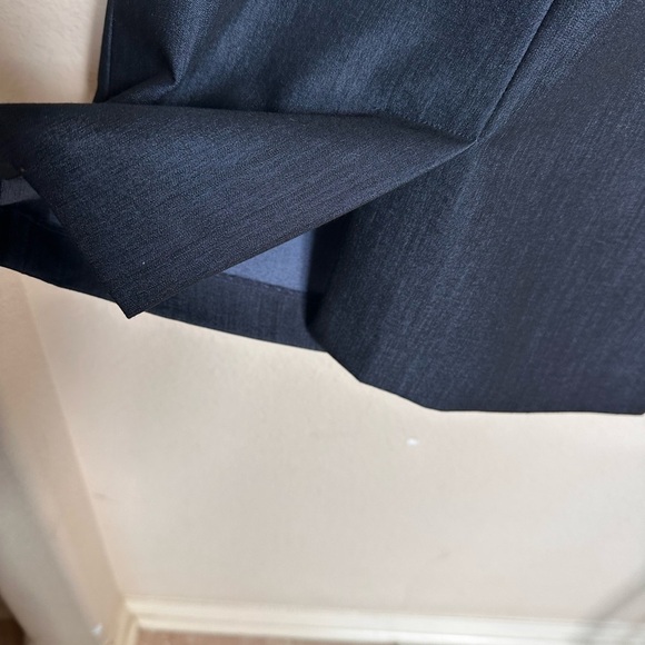 Calvin Klein Blue Ruched Asymmetrical Sheath Dress - Picture 12 of 16